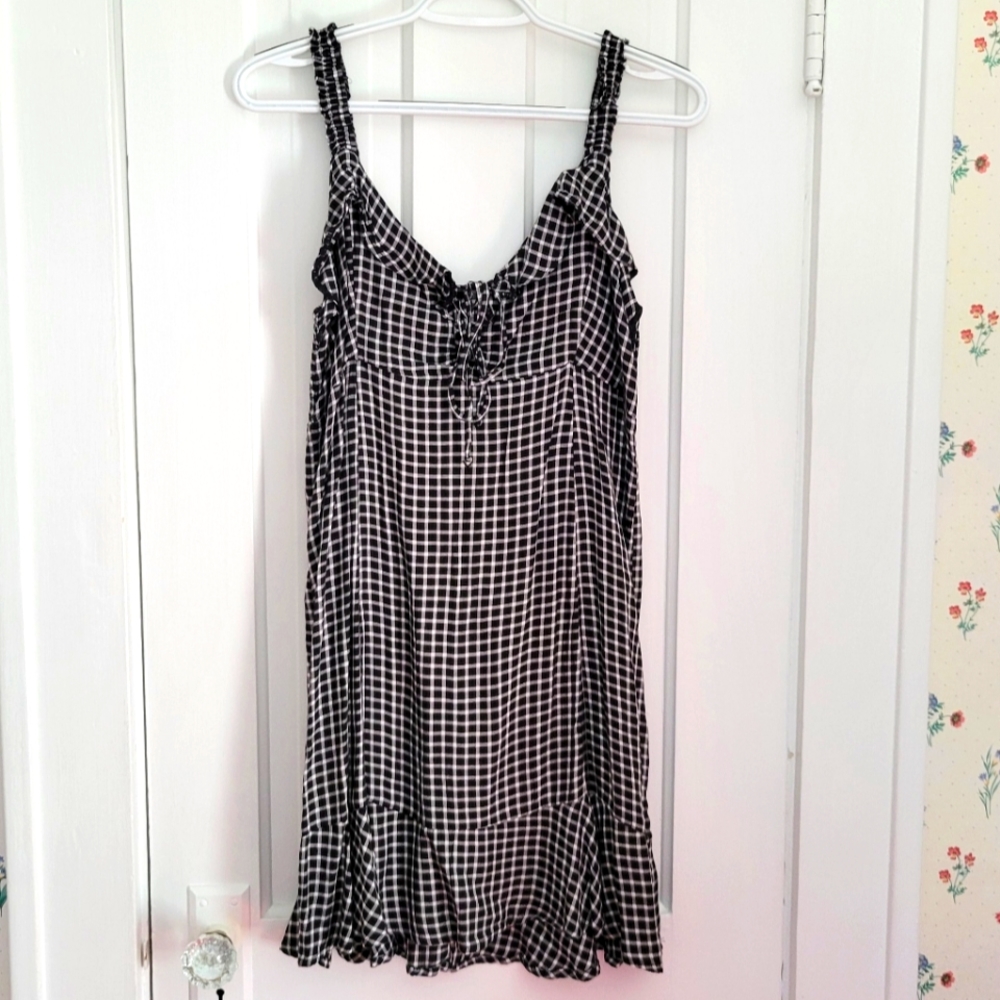 AE gingham mini dress